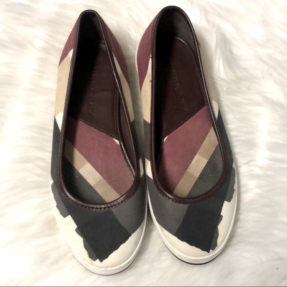 Burberry Shoes - BURBERRY Canvas Flats